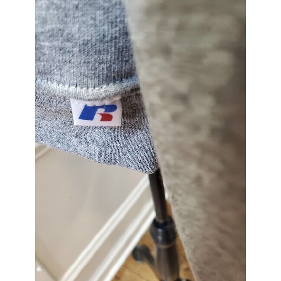 Russell Women's Solid Gray Polyester Long Sleeve Round Neck Pullover Sweater S - Picture 6 of 11